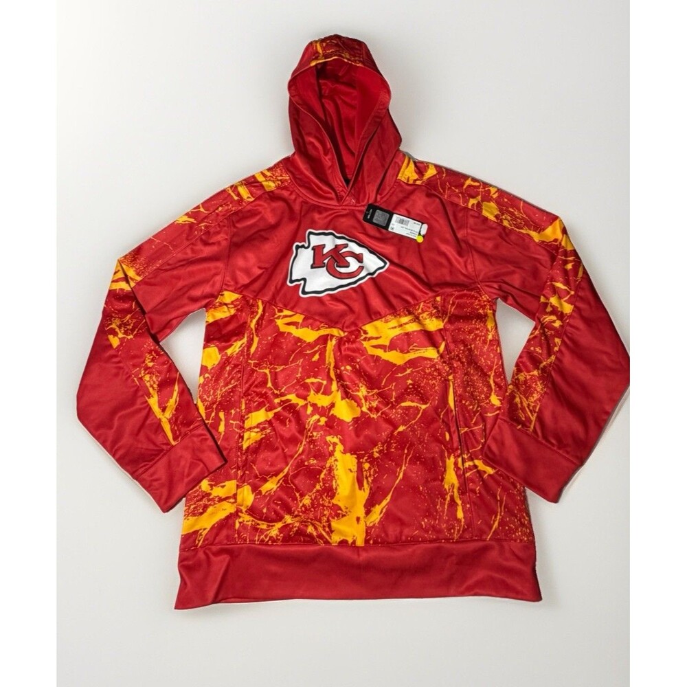NWT Kansas City Chiefs Youth XL 18/20 NFL Red Gold Pullover Hoodie